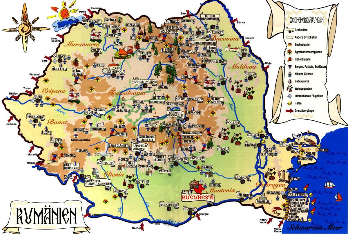 bucarest turismo mapa