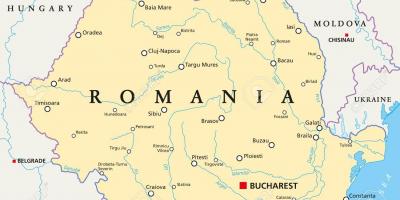 Mapa de romanía bucarest