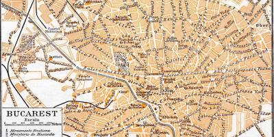 Cidade vella bucarest mapa